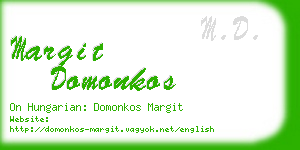 margit domonkos business card